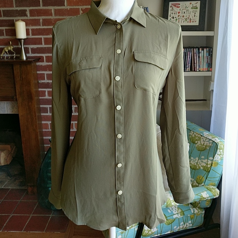 Never worn! Loft utility blouse